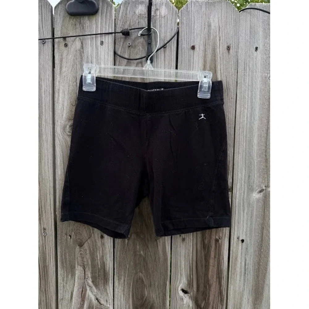 Athleisure Biker Danskin Now Bike Shorts M Black Cotton Blend Athletic Stretch